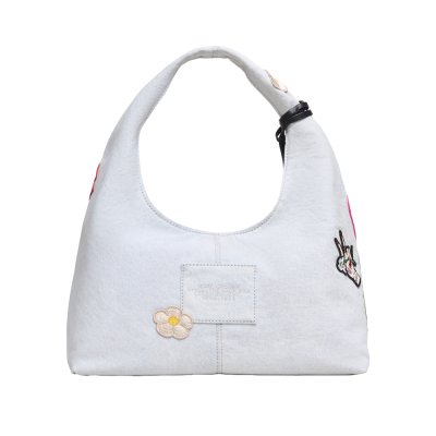 THE CAMP PATCHWORK DENIM SACK BAG